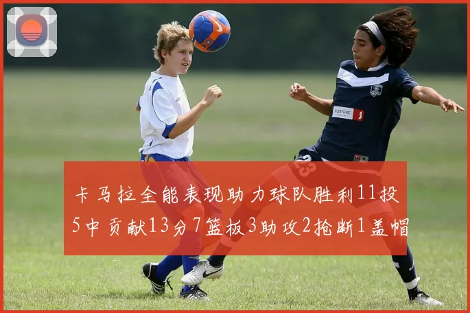 卡马拉全能表现助力球队胜利11投5中贡献13分7篮板3助攻2抢断1盖帽正负值5